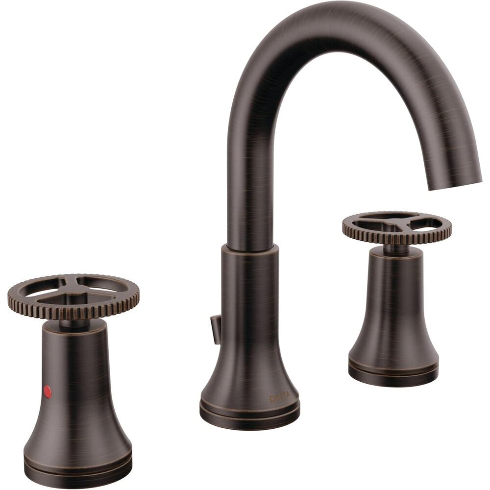 Delta Faucet Trinsic Widespread Bathroom Faucet 3 Hole, Bronze Bathroom Faucet